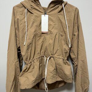 CALIA by Carrie Underwood Hooded Windbreaker Tan Brown NWT